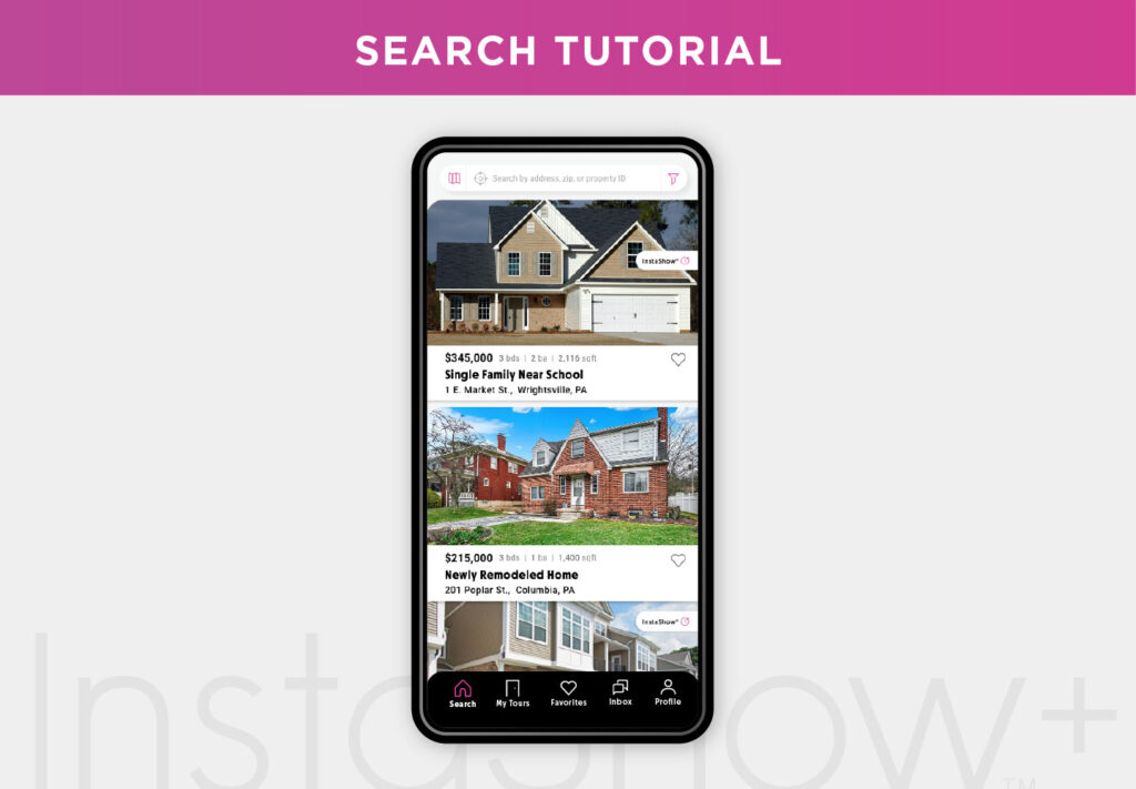 How to Search Listings on InstaShow+: App Guide for Renters & Buyers