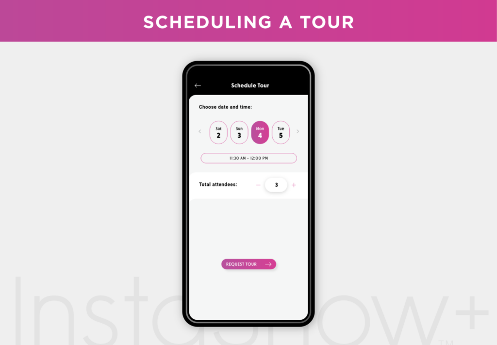 How to Schedule a Tour in InstaShow+