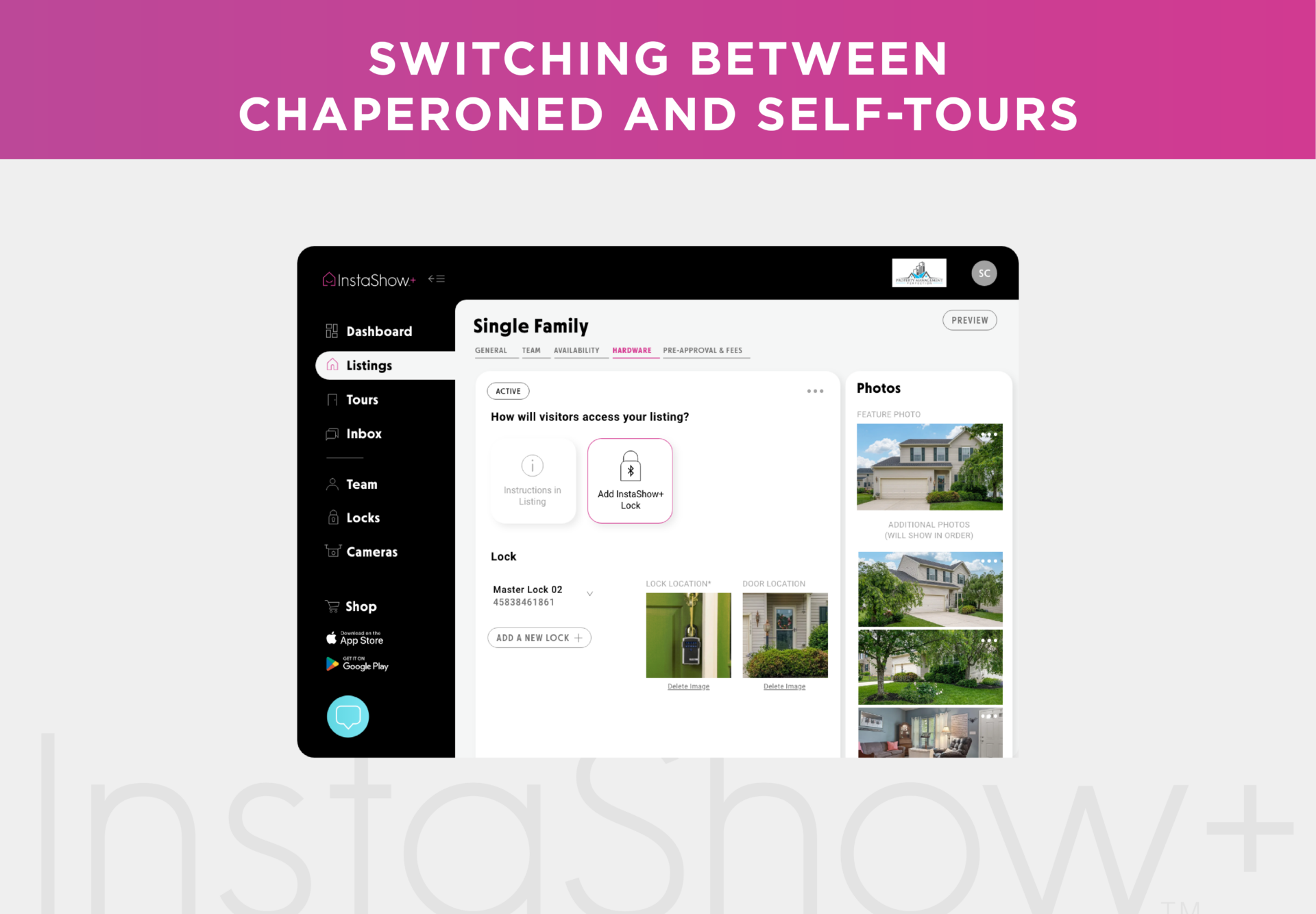 How to Switch Between Self-Guided and Chaperoned Tours in InstaShow+