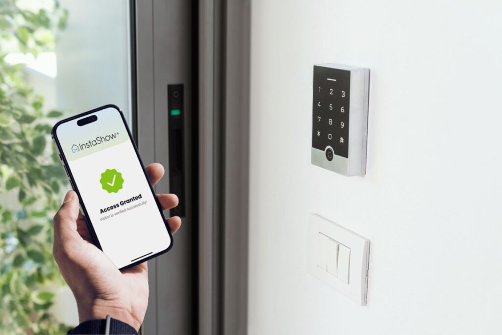 Opening smart lock door